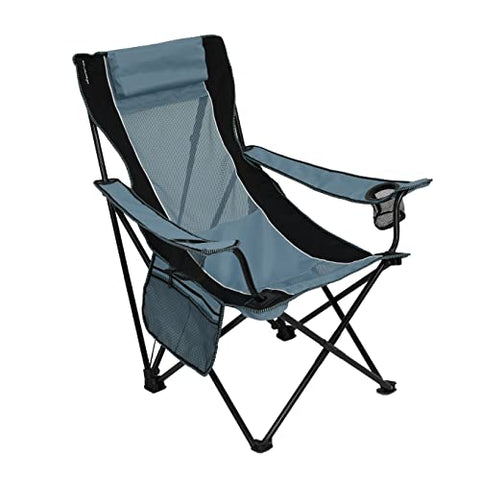 Kijaro Elite Sling Camping Chair - Perfect for Chilling at Outdoor Activities, Sports Games, & Family Events - Hallett Peak Gray