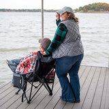 Kijaro Elite Sling Camping Chair - Perfect for Chilling at Outdoor Activities, Sports Games, & Family Events - Hallett Peak Gray