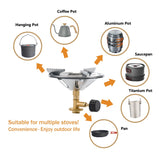 Portable Camping Stove Propane Ultralight Cooking Gas Burner Outdoor Split Bottletop Backpacking Stove Picnic Hiking Equipment