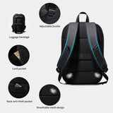 Heroic Knight Men&#39;s Expandable Backpack 15.6 Inch Laptop Business Backpacking Weekend Work Travel Back Pack Male Waterproof Bag