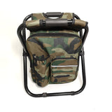 Multifunctional fishing tackle bag fishing chair backpack handbag outdoor camping storage bag