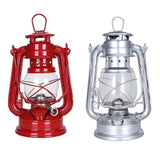 Nostalgic Classic Kerosene Lamp Vintage Lantern Paraffin Lamp Wild Emergency Light for Camp  19cm in Height