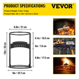 VEVOR Steel Firewood Splitter Woodworking Tools Manual Firewood Distributor Wedge Hatchet W/ Rubber Strip Firewood Distributor