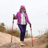 BSWolf Ultraligt Foldable Walking Sticks Camping Hiking Folding Trekking Poles Aluminum Walking Poles Telescopic Stick