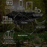 Hitorhike 1-2 Person Outdoor Mosquito Net Parachute Hammock Camping Hanging Sleeping Bed Swing Portable Double Chair Hammock