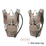 Lightweight Tactical Backpack Water Bag Camel Survival Backpack Hiking Hydration Military Pouch Rucksack Camping Bicycle Daypack