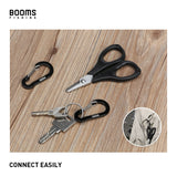 Booms Fishing CC1 6/10Pcs Aluminum Alloy Carabiner Keychain Outdoor Camping Climbing Snap Clip Lock Buckle Hook Fishing Tools