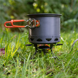 Fire Maple Camping Cookware Set Outdoor Compact Foldable Heat Exchang Pot FMC-217 268g Light Weight Solo Travel Cooking Pots