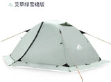 Hewolf 2 Person Waterproof Camping Tent For Outdoor Recreation Double Layer 4 Seasons Hiking Fishing Beach Tourist Tents