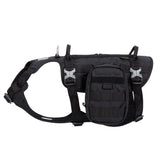 TRUELOVE High Performance Tactical Training Military Backpack Service Dog Harness with Dupont Cordura Waterproof Fabric YH1805
