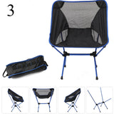 Detachable Portable Folding Moon Chair Outdoor Camping Chairs Beach Fishing Chair Ultralight Travel Hiking Picnic Seat Tools