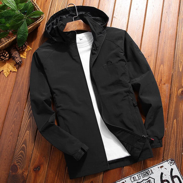 Casual Coat Men's 2022 Spring Autumn Top Loose Large Jackets Outdoor Quick Drying Waterproof Windbreaker Mountaineering Jacket