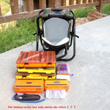 Multifunctional fishing tackle bag fishing chair backpack handbag outdoor camping storage bag