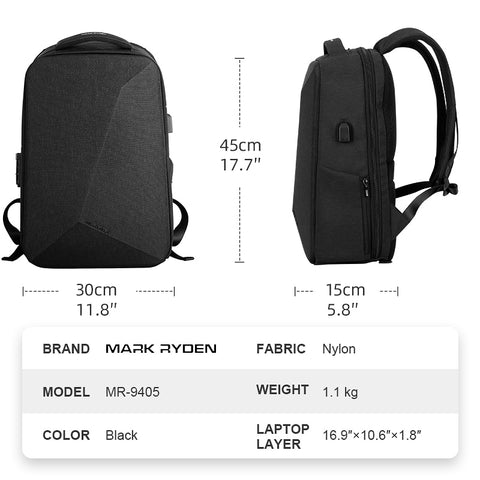 Mark Ryden NEW Anti-thief TSA Lock Men Backpack Waterproof Raincoat 15.6 inch Laptop Bag Man Travel Bag