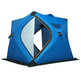 2-3 Person Use Automatic Ice Fishing Tent Cotton Thickened Winter Tents Outdoor Camping Warm Snow-proof Cold Protection Tent