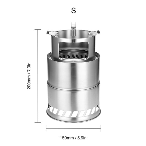 Outdoor Camping Equipment Cross Border Windproof Wood Stove Outdoor Detachable Furnace Picnic Gas Burner Camping Stove 캠핑용품