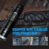 Trustfire L2 Tactical Led Flashlight Cree Xp-L Hd 1000 Lumens Powered By 14500 Aa Battery Ipx8 2 Modes Powerful EDC Torch Lights