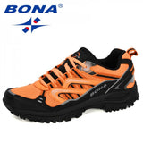 BONA New Designers Popular Sneakers Hiking Shoes Men Outdoor Trekking Shoes Man Tourism Camping Sports Hunting Shoes Trendy