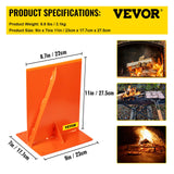 VEVOR Steel Firewood Splitter Woodworking Tools Manual Firewood Distributor Wedge Hatchet W/ Rubber Strip Firewood Distributor