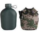 1L Outdoor Sports Water Bottle Military Camping Water Bottle With Pouch Canteen Bottle Camping Hiking Survival Drinking Kettle