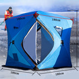 3-4 Person Use Winter Fishing Ice Plus Cotton Outdoor Thick Warm Ultralarge Camping Dressing Bathing Toilet Tent