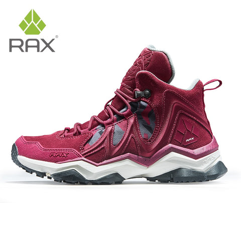 RAX Men Hiking Shoes winter Waterproof Outdoor Sneaker Men Leather Trekking Boots Trail Camping Climbing Hunting Sneakers Women