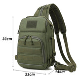 Outdoor Military Shoulder Bag Sports Climbing Backpack Shoulder Tactical Hiking Camping Hunting Daypack Fishing Backpack X114D