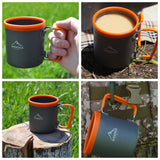 Widesea Camping Aluminum Cup Outdoor Mug Tourism Tableware Picnic Cooking Equipment Tourist Coffee Drink Trekking Hiking