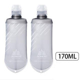 AONIJIE Foldable Silicone Soft Flask Water Bottles Outdoors Sport Traveling Running Kettle Hydration Pack Bag Vest 250ML- 600ML