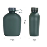 1L Outdoor Sports Water Bottle Military Camping Water Bottle With Pouch Canteen Bottle Camping Hiking Survival Drinking Kettle
