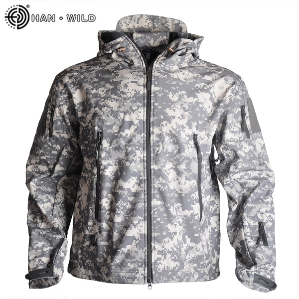 Hiking Army Jackets Men Military Jackets Airsoft Camping Tactical Jacket Pants Soft Shell Waterproof Hunting Suit Windbreaker