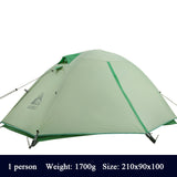 Hewolf Camping Tents Double-layer Single 20D Nylon Silicon Aluminum Pole Ultralight Outdoor Travel Waterproof Cycling Tent