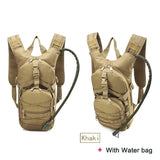 Lightweight Tactical Backpack Water Bag Camel Survival Backpack Hiking Hydration Military Pouch Rucksack Camping Bicycle Daypack