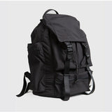 Black Nylon Waterproof Backpack Drawstring Shoulder Bag Men Travel Backpack Large Capacity Student School Bags MD0195