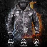 Hiking Camping Tactical Jackets Fishing Army Men Hunting Military Pants SoftShell Waterproof Windbreaker Outdoor Coat Trousers