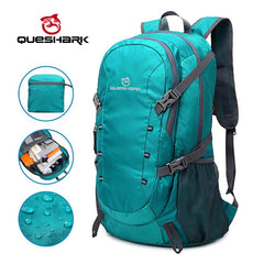 QUESHARK Professional 40L Ultralight Upgrade Waterproof Foldable Outdoor Camping Backpack Climbing Hiking Travel Bag 3 Colors