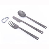 Widesea Titanium Spoon Fork Knife Set Ultralight Camping Tableware Outdoor cooking Equipment Cutlery Cookware Hiking Trekking