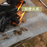 CAMPINGMOON Accessories for SOLO Camping Portable Fire Burn Rack SUS Folding Bonfire Wood Burning Frame Garden Outdoor Stove