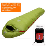 Very Warm White Goose Down Filled Adult Mummy Style Sleeping Bag Fit for Winter Thermal 4 Kinds of Thickness Travel Camping