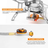 Onliving Camping Gas Stove Windproof Outdoor Gas Burner Portable Folding Split Tourist Equipment For Cooking Hiking 3500W