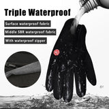 Winter Skiing Men's Gloves Warm Waterproof Cycling Camping Motorcycle Hiking Autumn Touchscreen Windproof Running Women Gloves