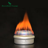 Boundless Voyage Titanium Alcohol Stove with Bracket Outdoor Camping Picnic Backpacking Oil Candle Heater Furnace Ti1512B
