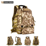 40L Tactical Backpack 2 in 1 Military Waist Pouch Army Rucksack Backpack Molle Outdoor Sport Bag Men Camping Hiking Climbing Bag