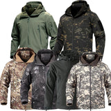 Hiking Hunting Airsoft Military Jacket Winter Shark Tactical Skin SoftShell Army Jackets Men Camping Waterproof Windbreaker