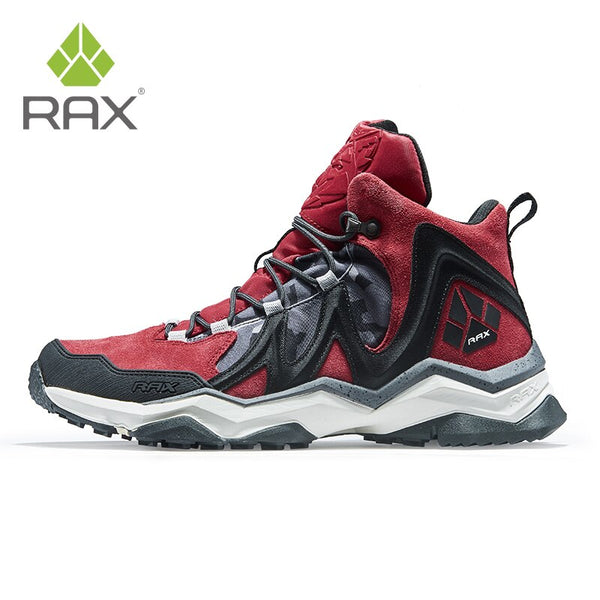 RAX Men Hiking Shoes winter Waterproof Outdoor Sneaker Men Leather Trekking Boots Trail Camping Climbing Hunting Sneakers Women