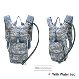 Lightweight Tactical Backpack Water Bag Camel Survival Backpack Hiking Hydration Military Pouch Rucksack Camping Bicycle Daypack