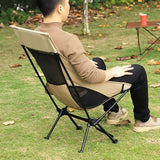 2 PCS Portable Ultralight Outdoor Folding Camping Chair Moon Chairs High Load Travel Beach Hiking Picnic BBQ Seat Fishing Tools