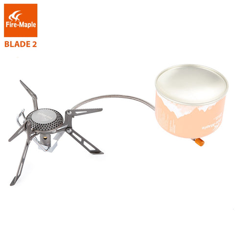 Fire Maple Titanium Gas burners Blade 2 Ultra Light 135g Gas Stoves Cooker With Pre-heat Tube Outdoor Camping Remote Gas Stove