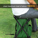 2 in 1 Folding Fishing Chair Bag Fishing Backpack Chair Stool Convenient Wear-resistantv for Outdoor Hunting Climbing Equipment