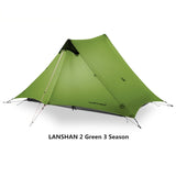 2021 New Version FLAME&#39;S CREED LanShan 2 Person Oudoor Ultralight Camping Tent 3 Season Professional 15D Silnylon Rodless Tent